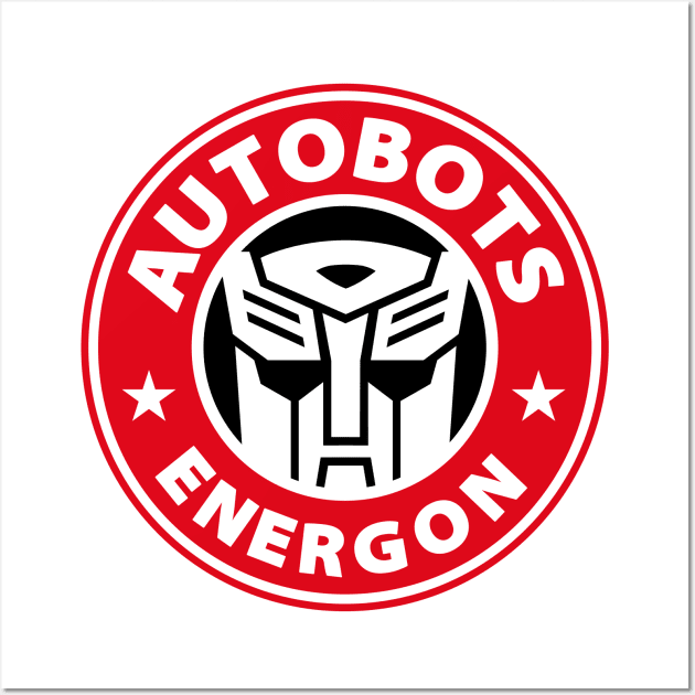 Autobots Energon - Red Variant Wall Art by prometheus31